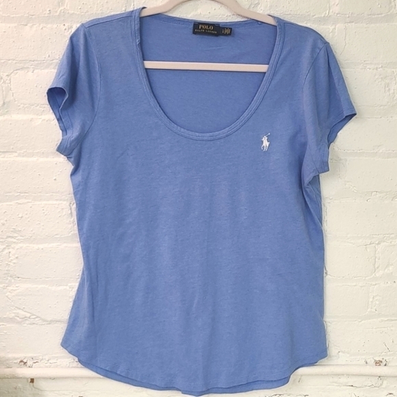 POLO SOFT T SHIRT SZ L Blue - Picture 1 of 5
